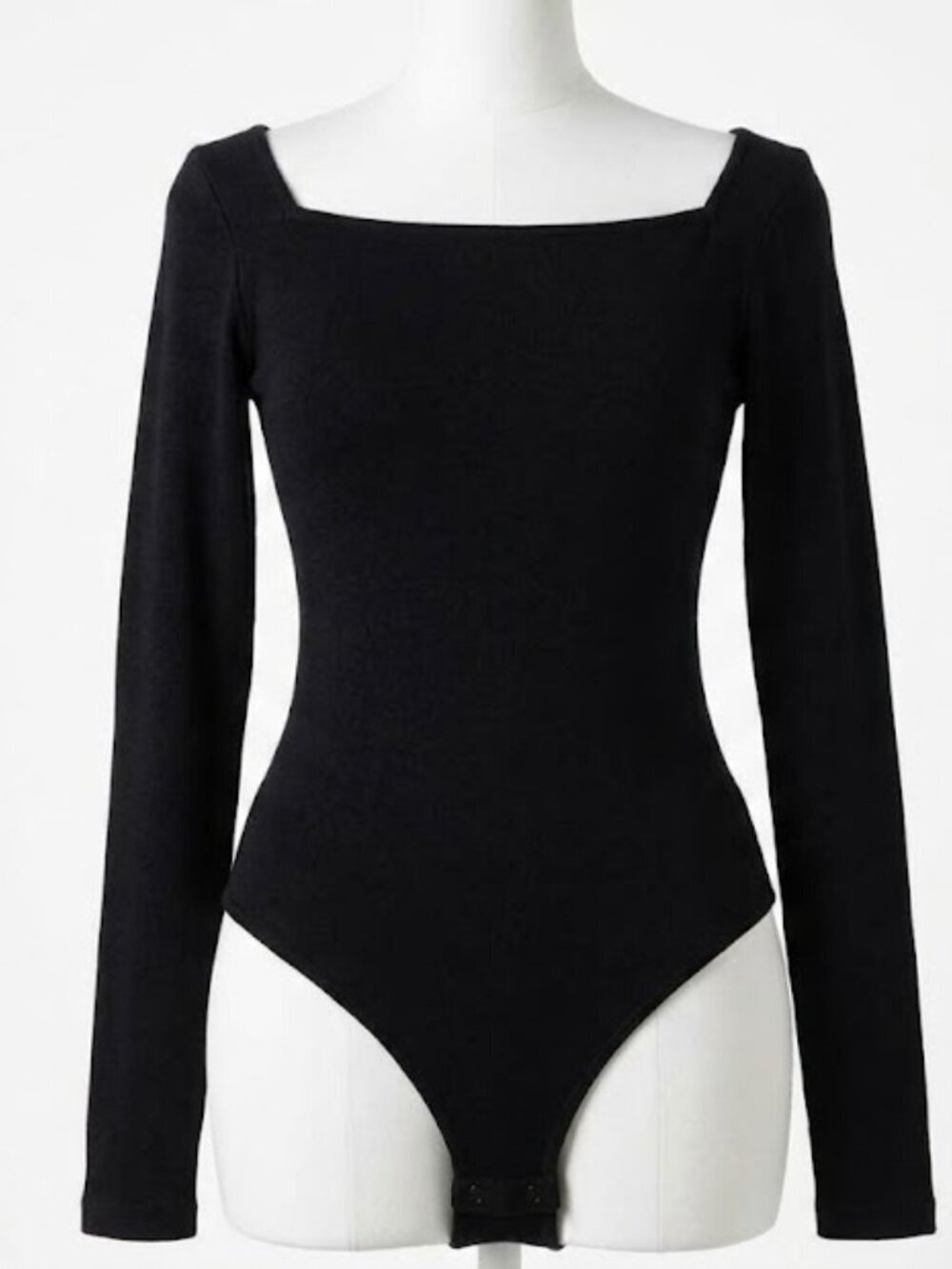Mangopop Black Square neck Bodysuit XXL
